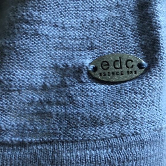 100% Cotton Long Dusty Blue Cardigan - Picture 6 of 11